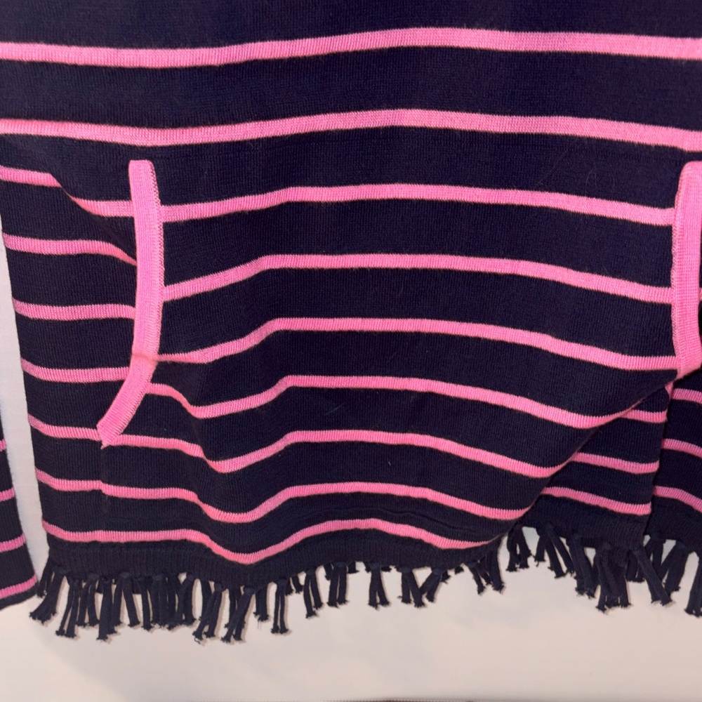 Lilly Pulitzer Navy and Pink‎ Striped Sweater M - Picture 5 of 10